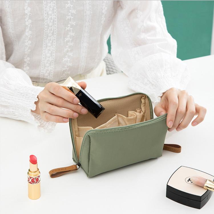 Sac de maquillage Portable de voyage vert porte-maquillage sacs à fermeture éclair cosmétiques pochette de toilette pour les filles
