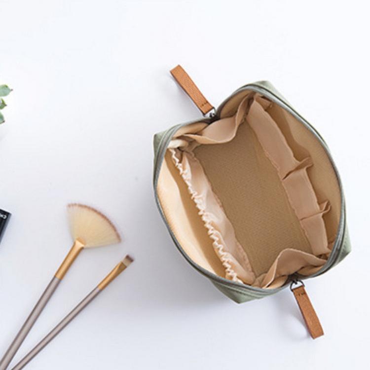 Sac de maquillage Portable de voyage vert porte-maquillage sacs à fermeture éclair cosmétiques pochette de toilette pour les filles
