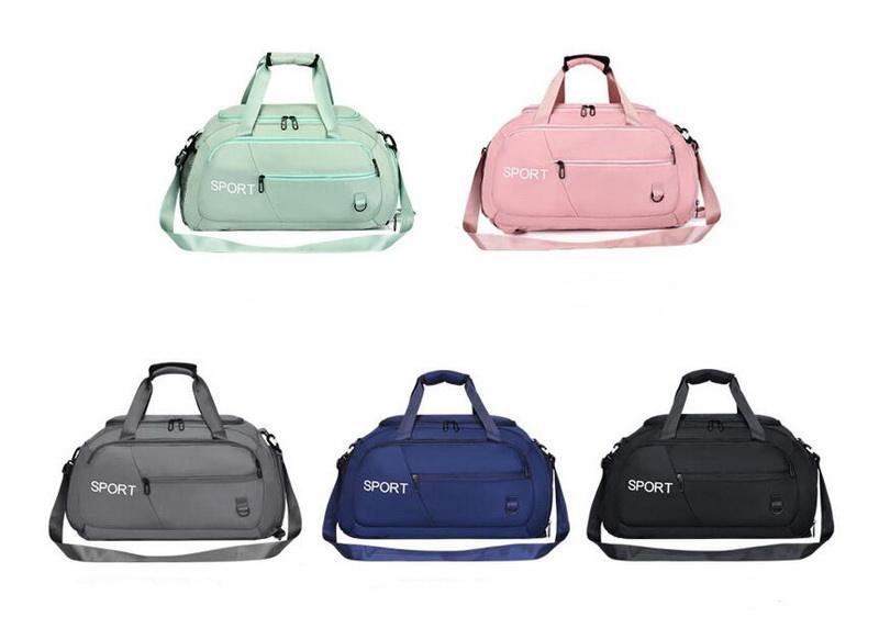 Sac de voyage de sport de gym personnalisé duffle grand rose femmes sac à dos polochon convertible week-end gym sac de nuit