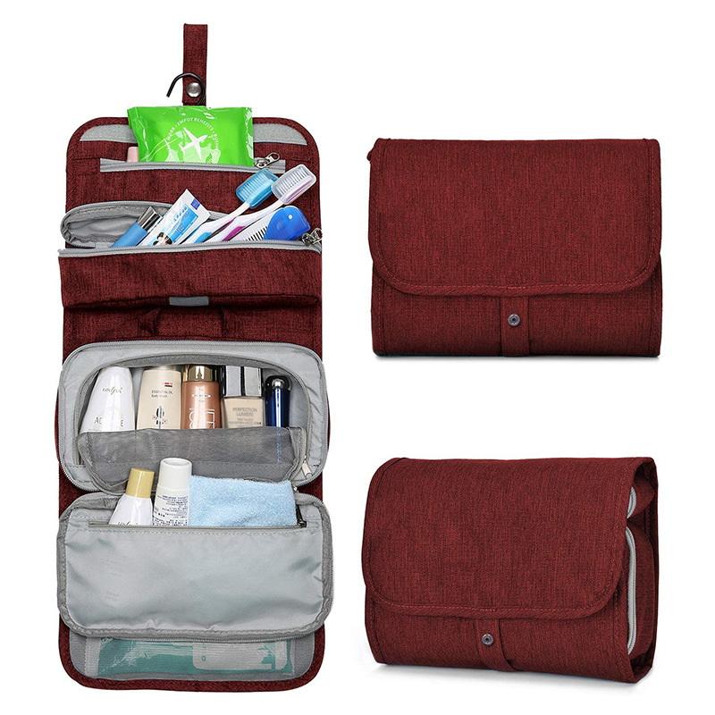Nouveau maquillage de voyage portable grande capacité sac de lavage support mural pliable sac de lavage de stockage de voyage en plein air