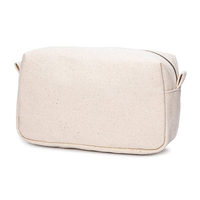 Trousse de toilette en coton bio naturel écologique Trousse de toilette en toile Sac cosmétique de maquillage simple