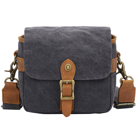 Personnalisez le sac à bandoulière en cuir pour appareil photo en toile imperméable pour hommes, femmes, sac pour appareil photo rembourré vintage