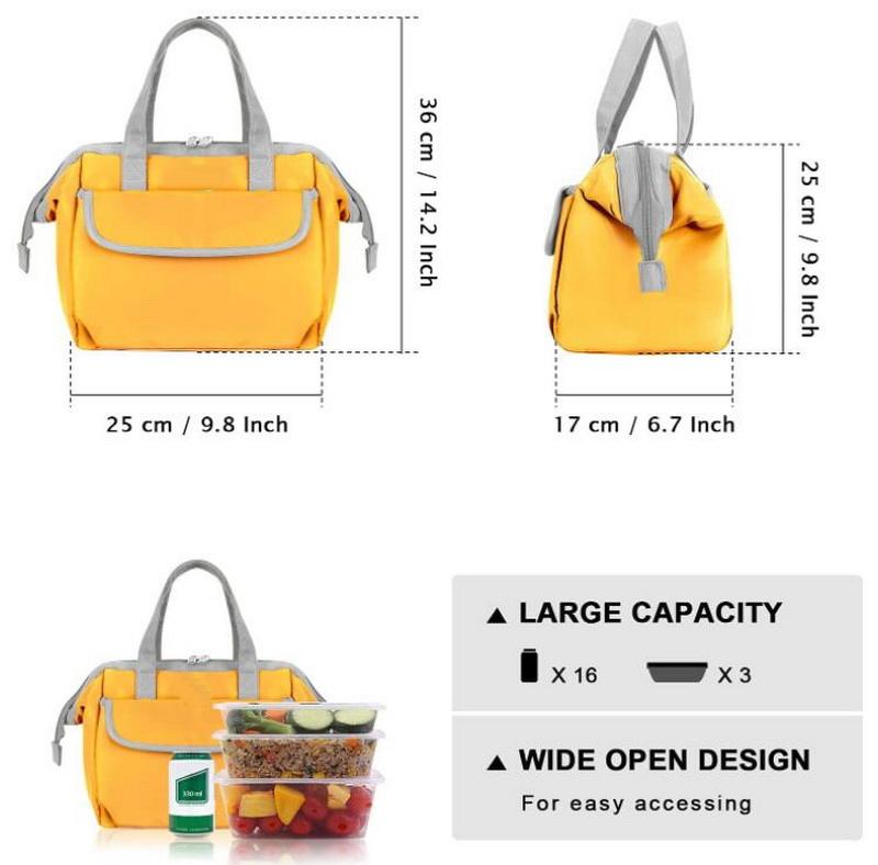 Personnalisé femmes adultes bureau fourre-tout refroidisseur sac à lunch thermique isolé enfants pique-nique voyage glace sac frais pour la nourriture