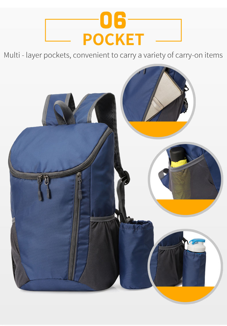 Unisexe étanche Portable pliable étanche sac à dos sac à dos Camping en plein air sac à dos léger pliant sac à dos