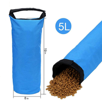 Sac de transport adapté aux besoins du client de nourriture de voyage d'animal familier avec les cuvettes pliantes d'alimentation