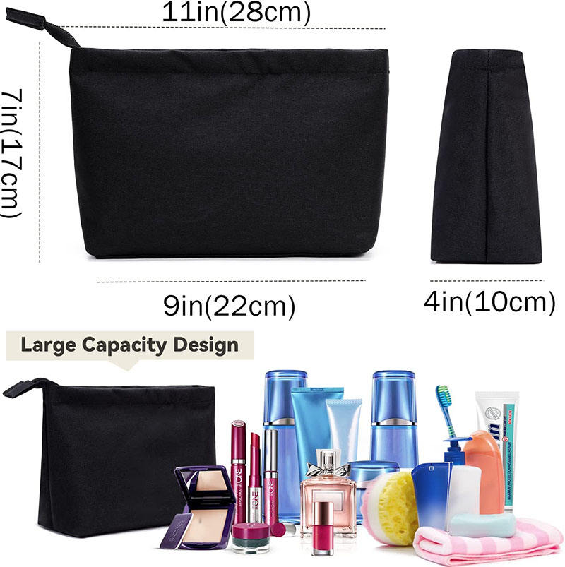 Pochette de maquillage de voyage pour sac cosmétique de brosse de maquillage portable étanche pour hommes