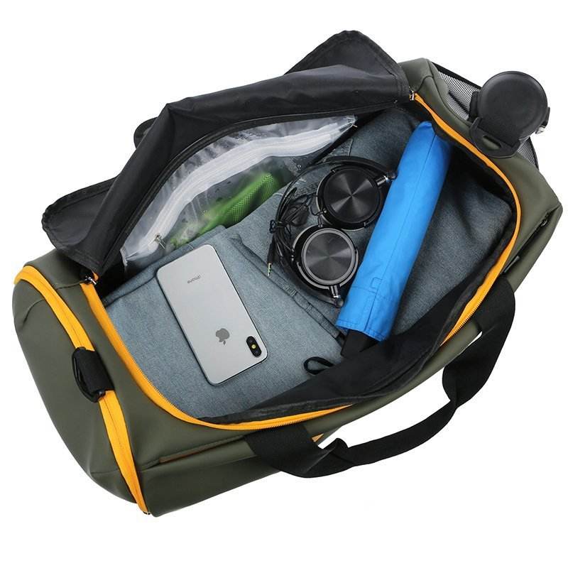 Vente en gros grande capacité tenue dans la main conception portable étanche voyage personnalisé gym sport sac de sport sec et humide avec logo