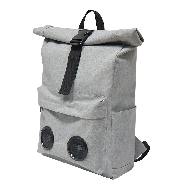 Sac à dos pour ordinateur portable antivol pour hommes avec logo pour sacs à dos de randonnée scolaire grande capacité avec haut-parleur de musique