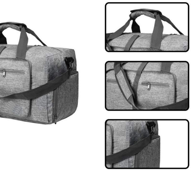 Personnalisé imperméable à l'eau grande capacité pliable bagage vêtement sport salle de sport voyage sacs polochons pliable unisexe sac polochon