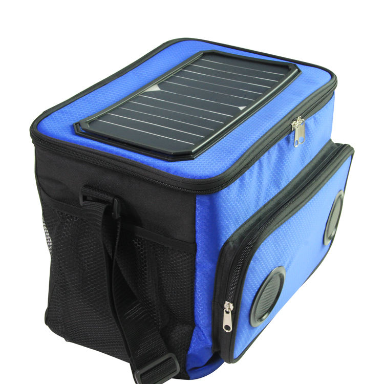 Panneau solaire étanche réutilisable USB chargeant des canettes de bière de voyage sac isolé nourriture pique-nique Camping sac isotherme intelligent avec haut-parleur