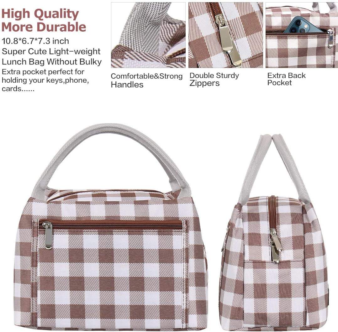Imperméable à l'eau bureau papier d'aluminium isolé sac à déjeuner thermique organisateur de nourriture sacs isothermes pour les enfants de l'école