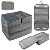Voyage portable de haute qualité étanche voyage durable 8 pièces ensemble organisateur de bagages cubes d'emballage