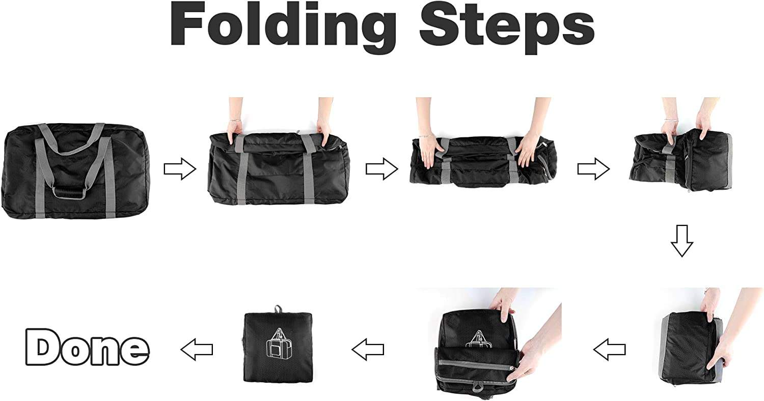 2022 nouveau noir voyage sac polochon sport épaule Weekender bagages sacs de voyage pour femmes gym sac fourre-tout