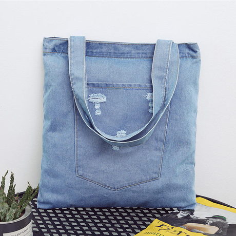 sac à bandoulière fourre-tout vintage en toile souple pour femme sac à bandoulière en denim léger