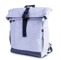 Unisex School Business Travel Laptop Rucksack Sac antivol étanche Sac à dos Roll Top Backpack avec USB