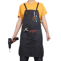 Tablier d'atelier en toile durable et robuste avec poches pour hommes et femmes